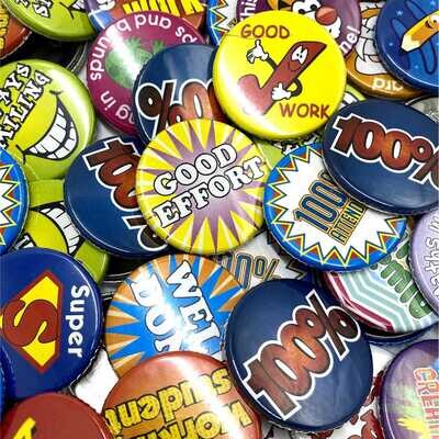 Teacher Appreciation Button Badges | Pack of 50
