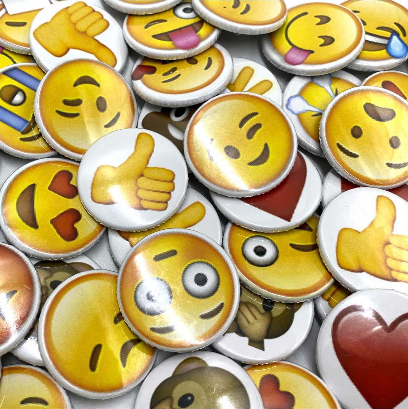 Emoji Button Badges | Pack of 50