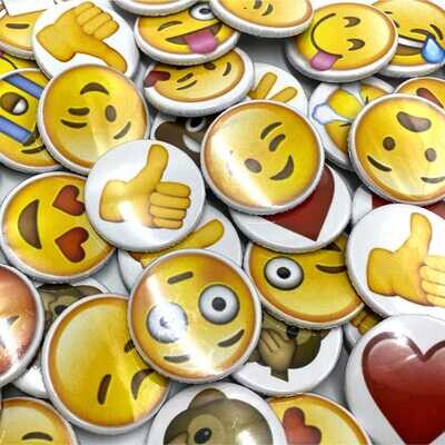 Emoji Button Badges | Pack of 50