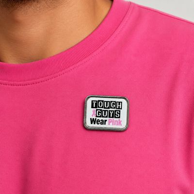 Breast Cancer Awareness Tough Guys Lapel Badge
