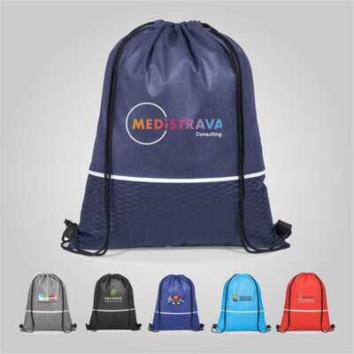 Brighton Non-Woven Drawstring Bag