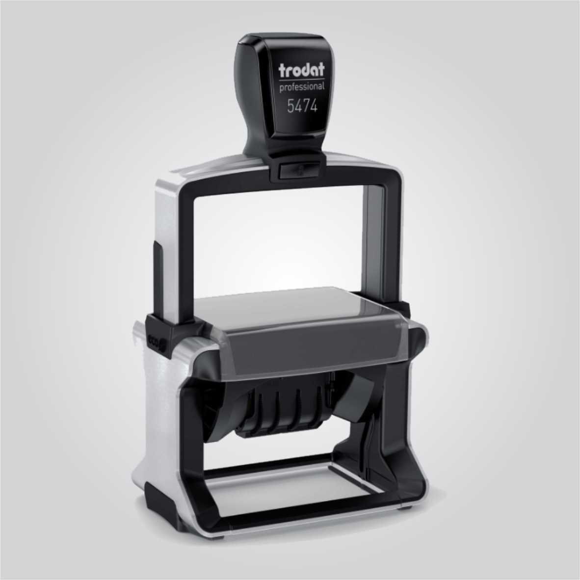 Custom Self-Inking Text &amp; Date Stamp – Trodat 5474 (60 × 40 mm)
