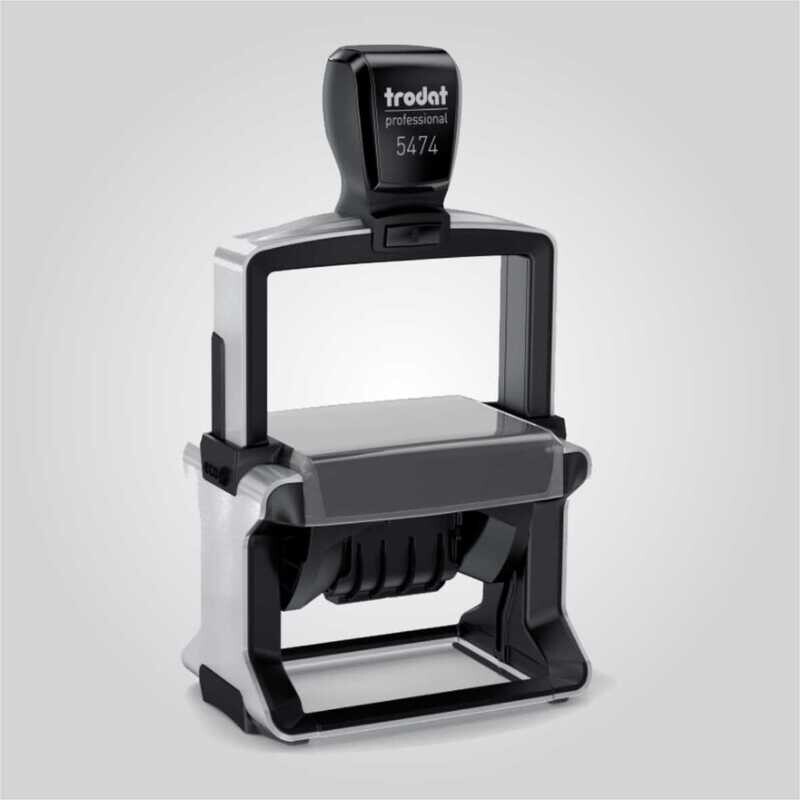 Custom Self-Inking Text &amp; Date Stamp – Trodat 5474 (60 × 40 mm)