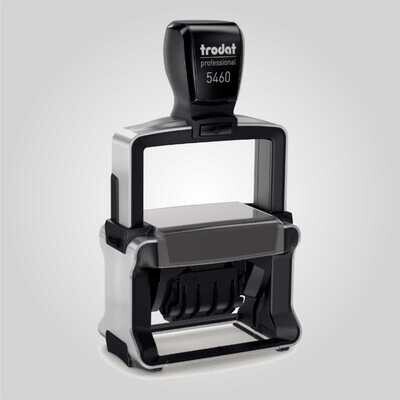 Custom Self-Inking Text &amp; Date Stamp – Trodat 5460 (56 × 33 mm)