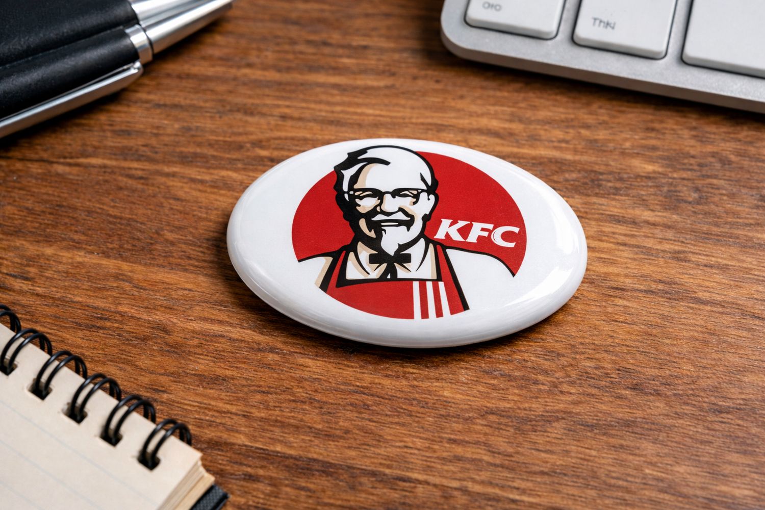 Custom Oval Button Badge 70 x 45mm