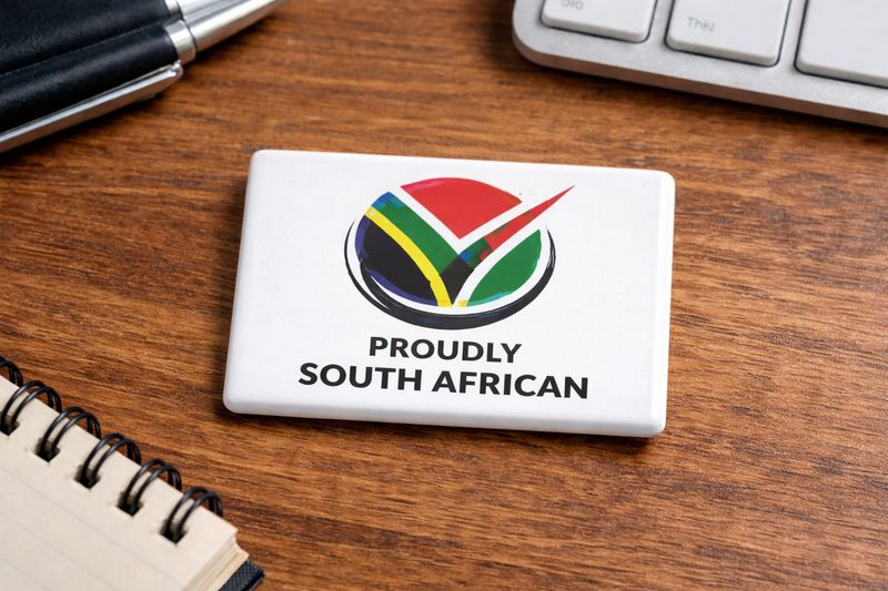 Custom Rectangle Button Badge 80mm x 54mm