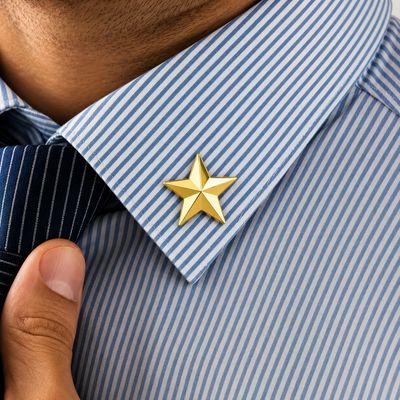 Gold Star Lapel Badge