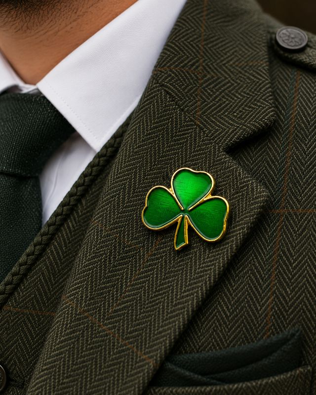 Shamrock Lapel Badges