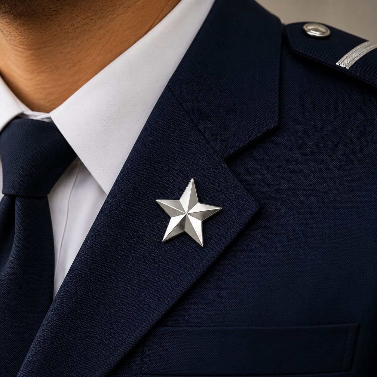 Silver Star Lapel Badge