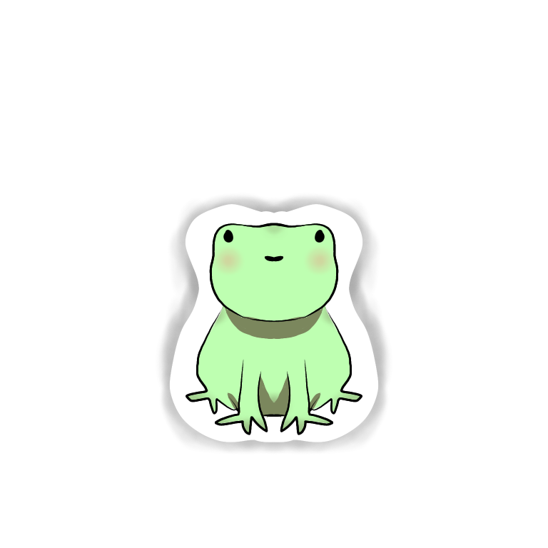 Cute Frog Sticker