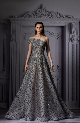 Vestido Largo, Gris, Talla 42