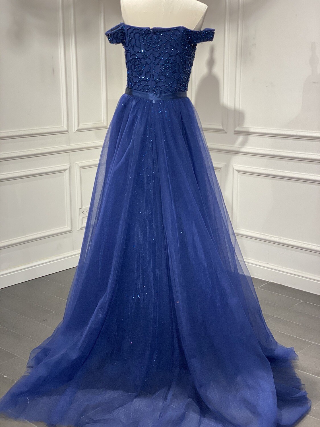 PRECIO REBAJADO -	Vestido	color	Azul/	Marino	de	Talla: 	10