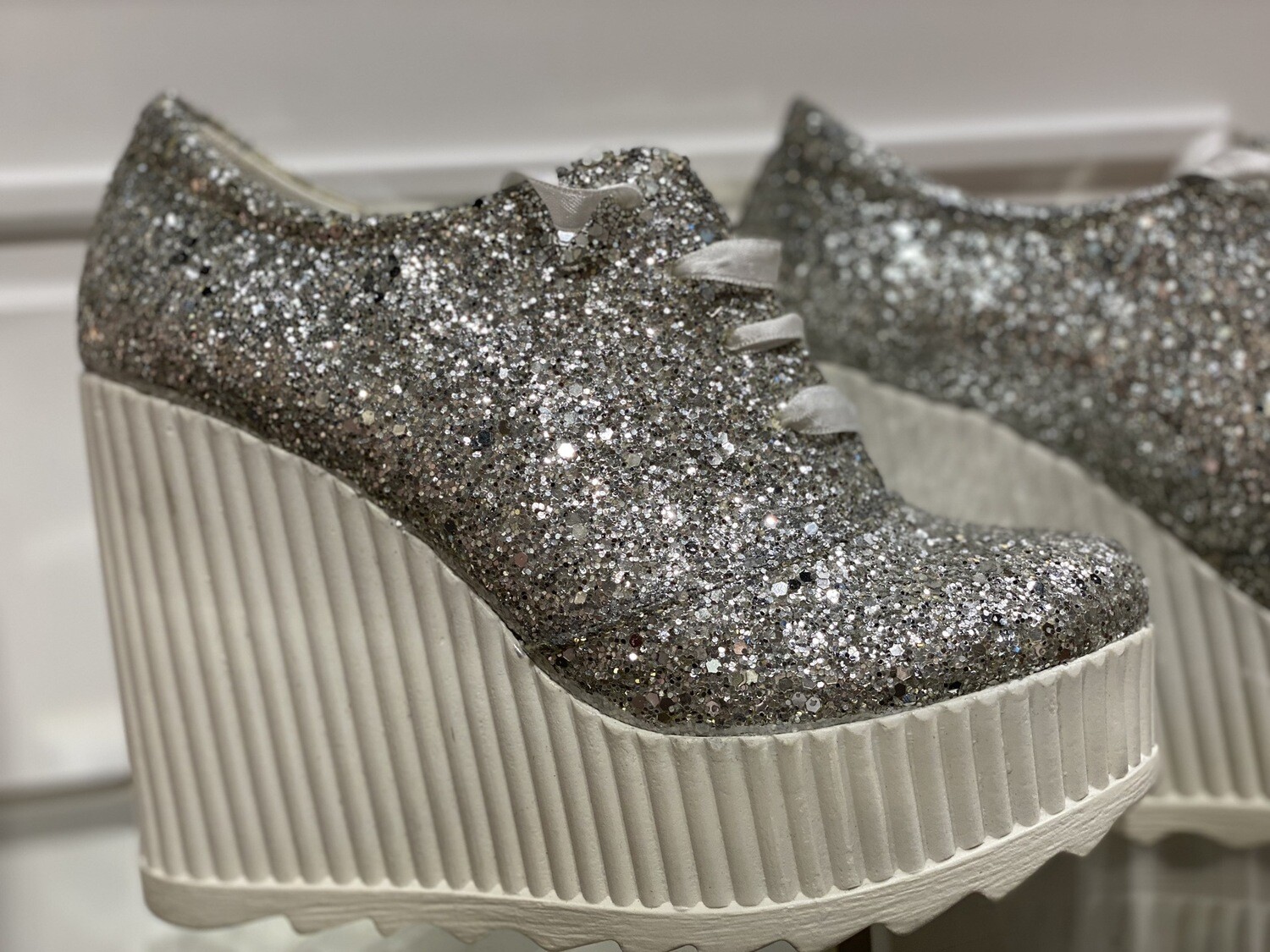 Zapatilla alta -  Silver