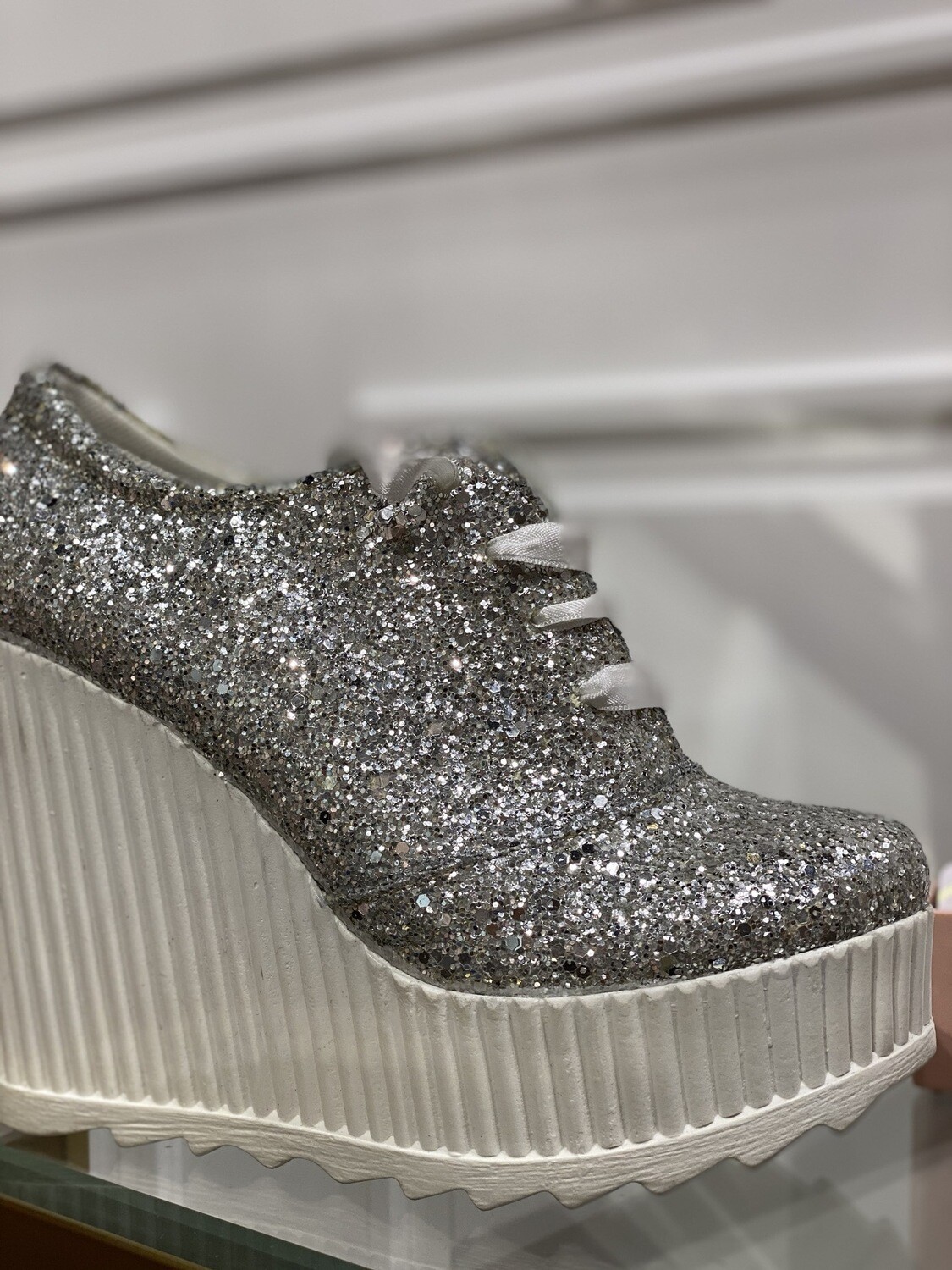 Zapatilla alta -  Silver