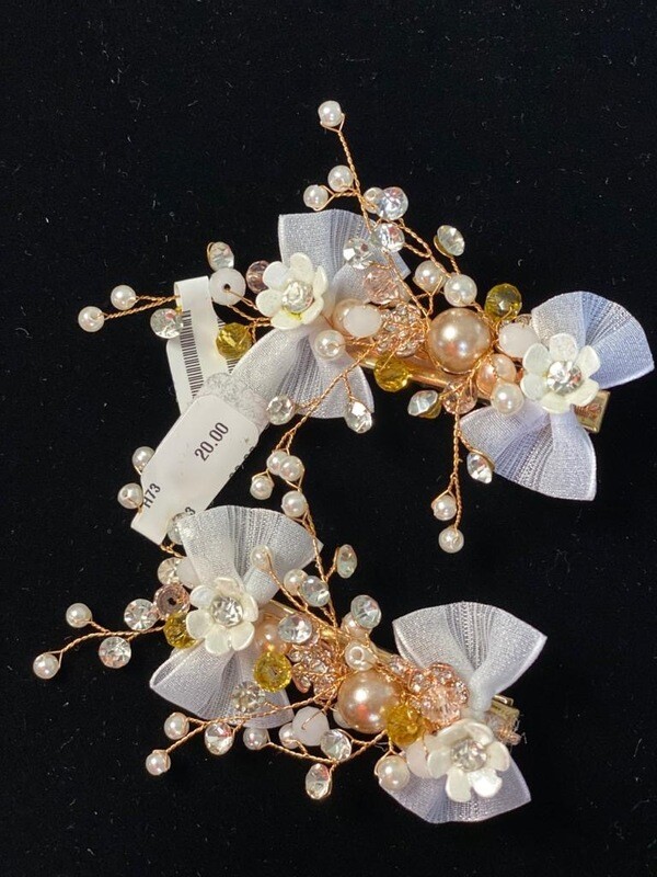 Ganchos de flores - Dorados