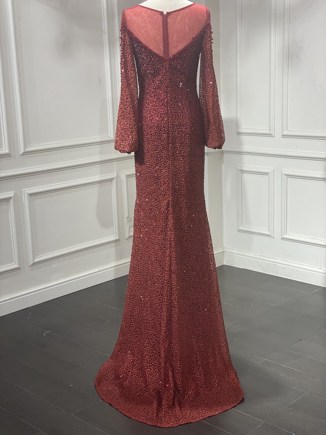 SALE1 -Vestido largo color Rojo - Talla XS