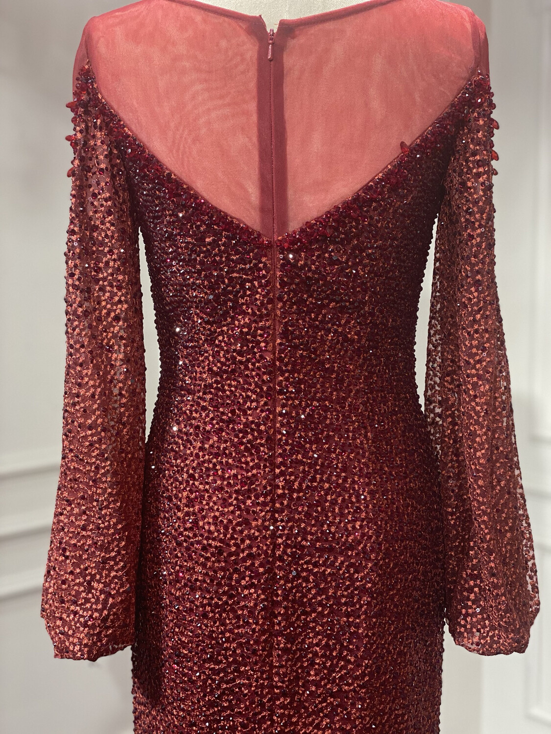 SALE1 -Vestido largo color Rojo - Talla XS