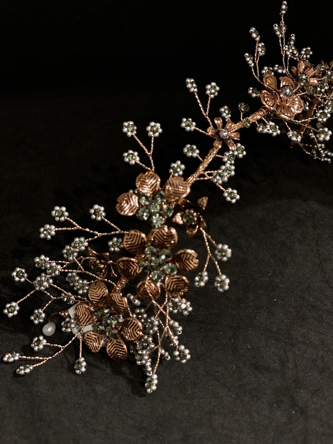 ( SALE - NOVIEMBRE ) / HEAD PIECE - COBRE / GRIS