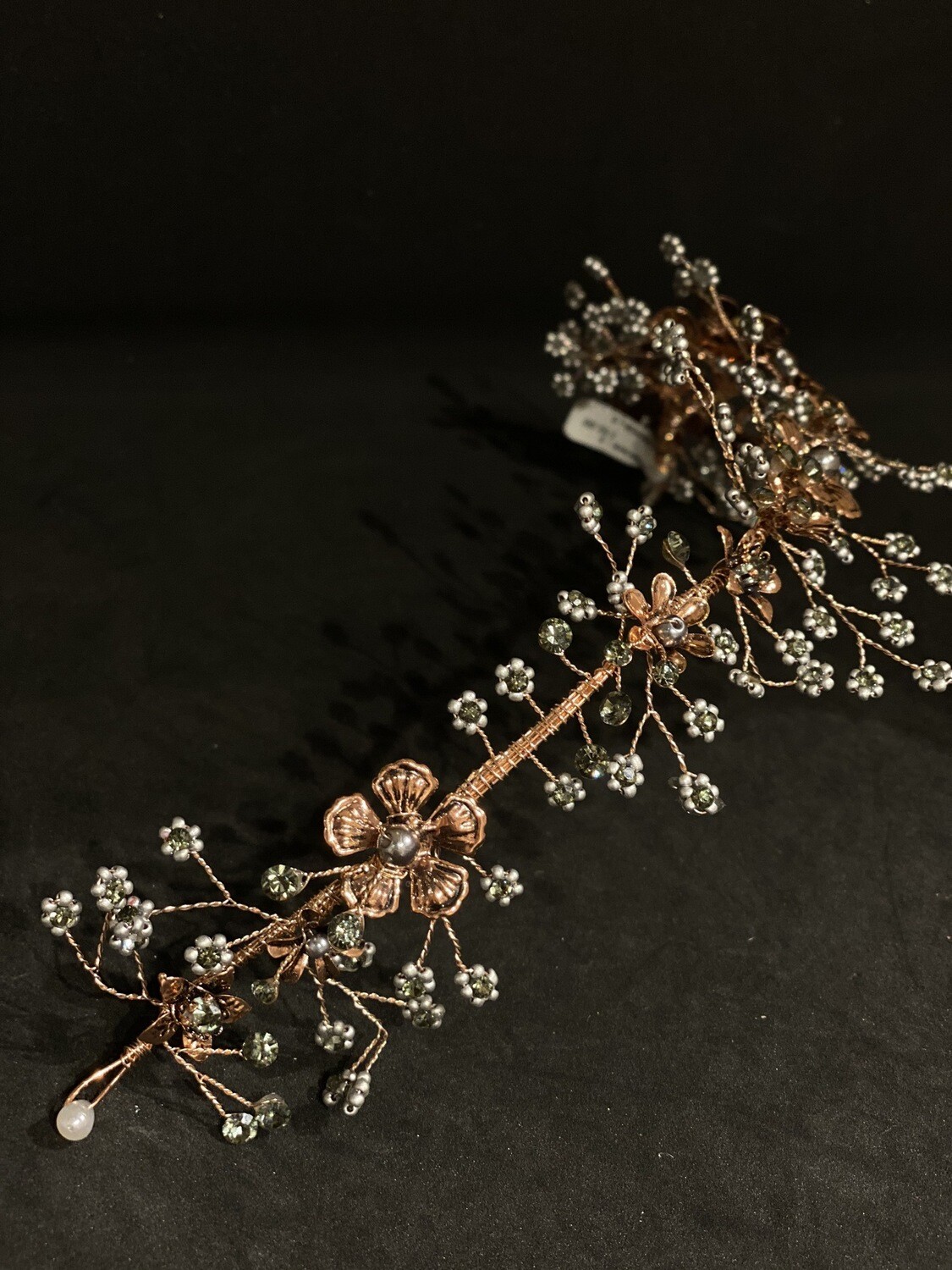 ( SALE - NOVIEMBRE ) / HEAD PIECE - COBRE / GRIS