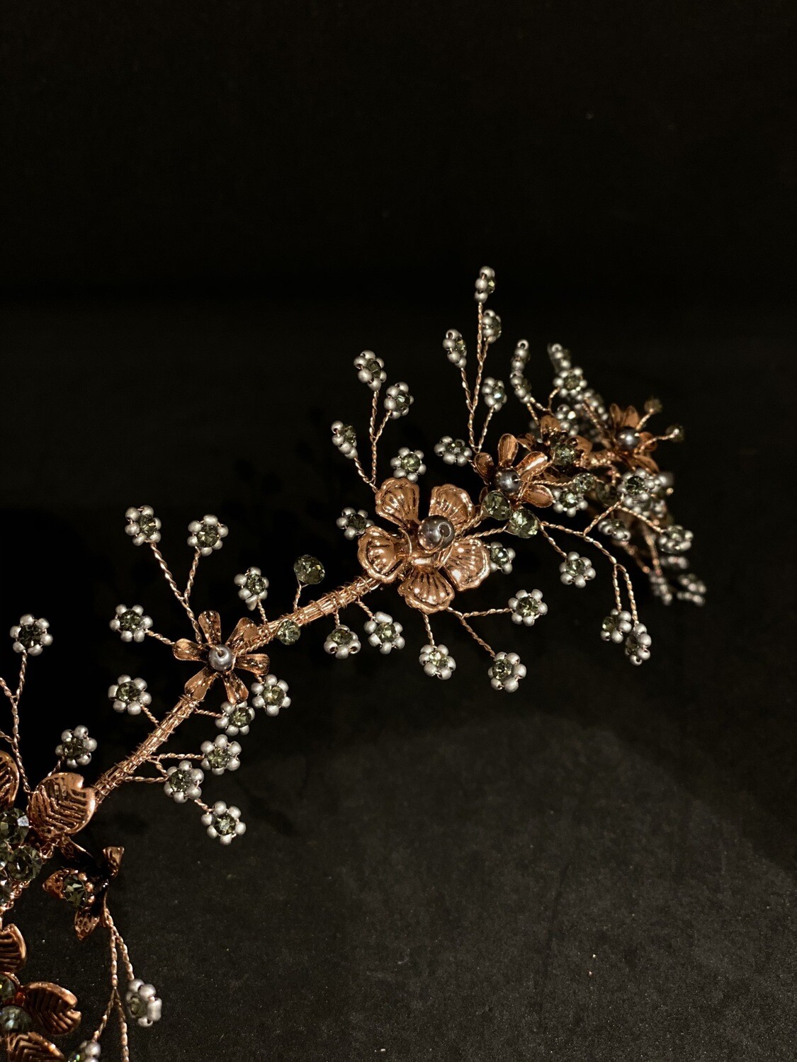 ( SALE - NOVIEMBRE ) / HEAD PIECE - COBRE / GRIS