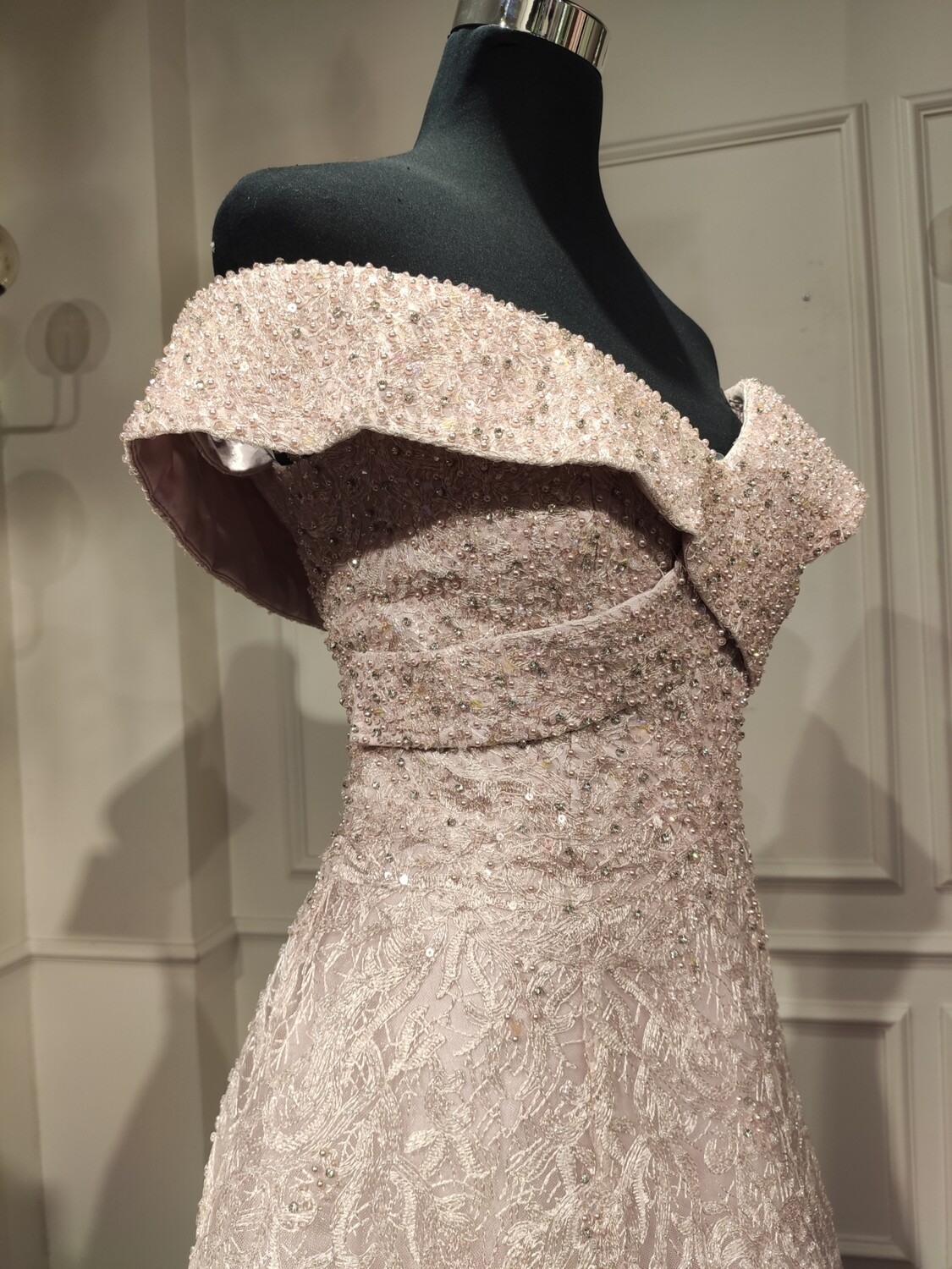 vestido largo - rosado - sz 10