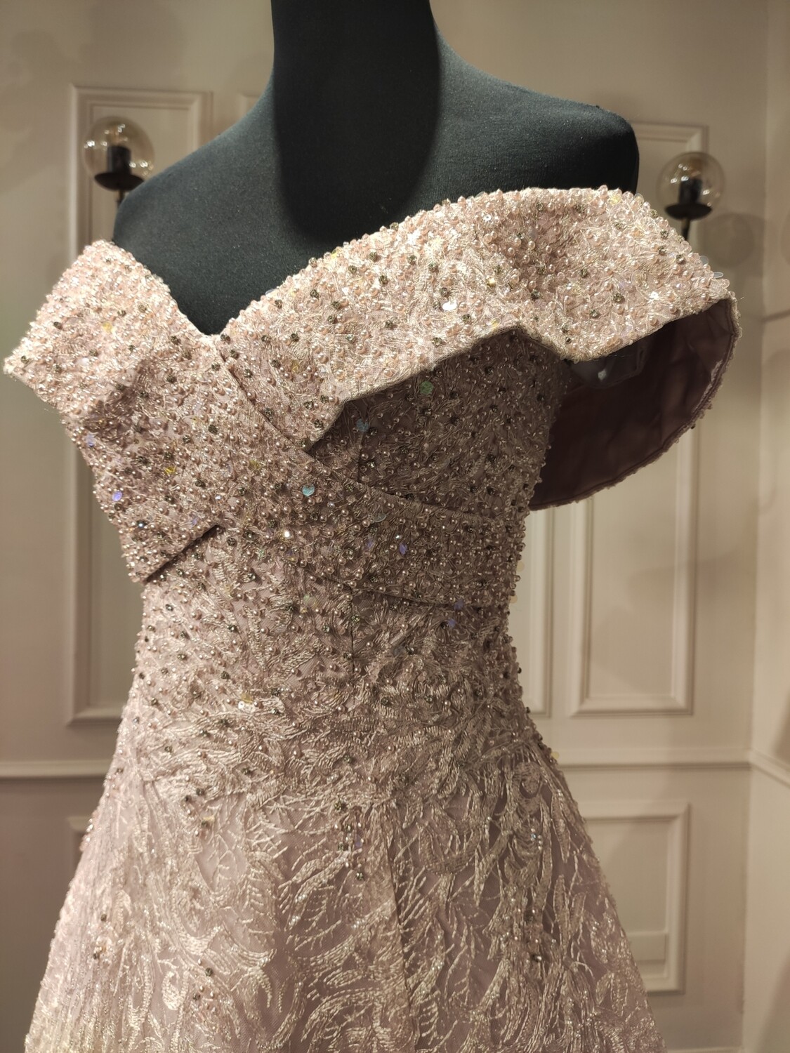 vestido largo - rosado - sz 10
