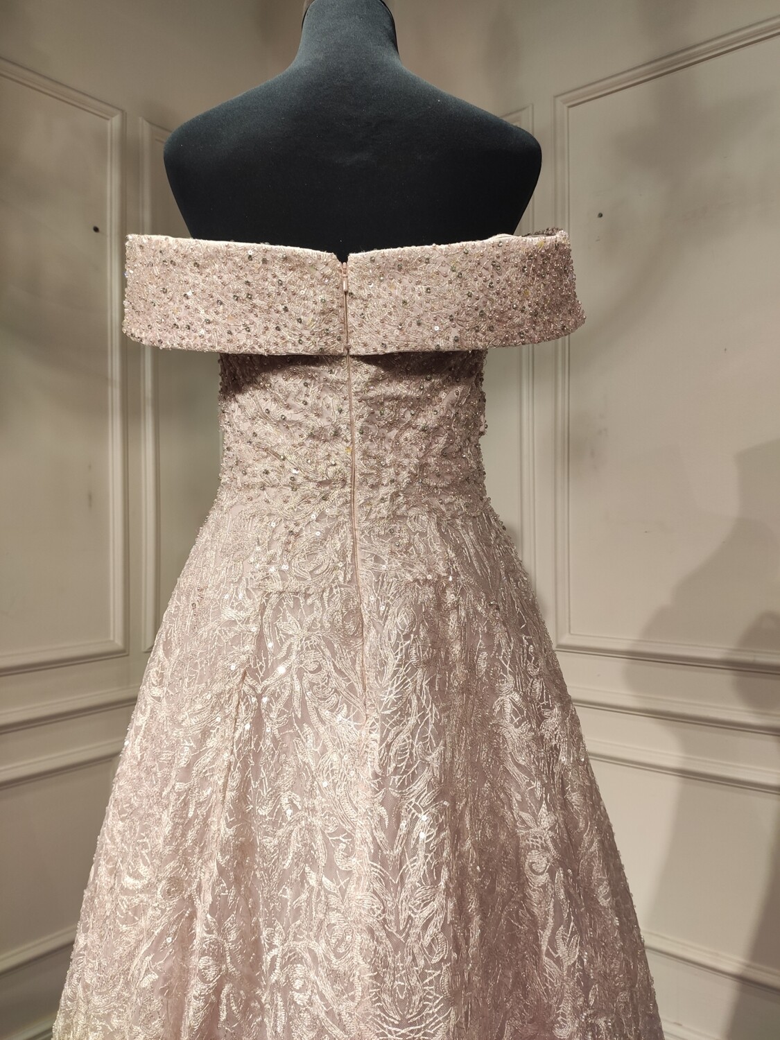 vestido largo - rosado - sz 10