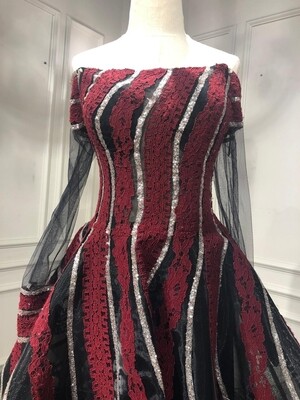Talla 42 - Black / Red Wine