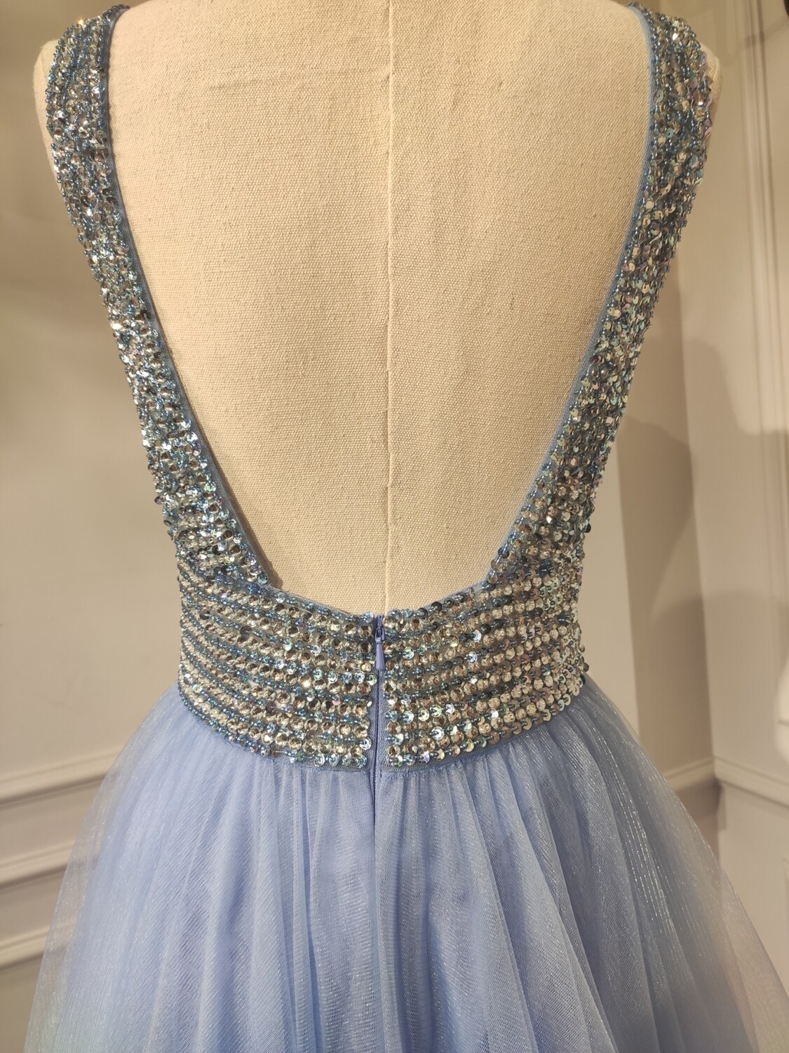 PRECIO REBAJADO -	Vestido	color	Azul/	Indigo	de	Talla: 	4