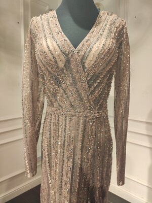 Vestido largo - Cobre - Talla 44/12