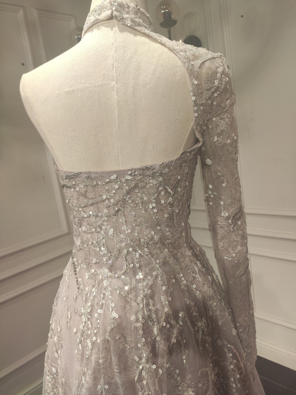 Vestido Largo - Rosa palido - talla: 8