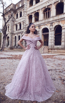 vestido largo - rosado - sz 10