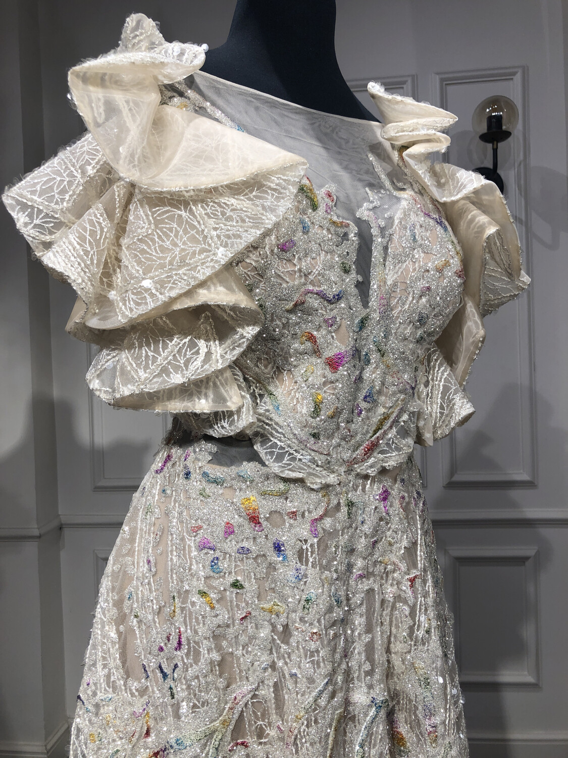 Vestido Largo - Blanco - Talla 42