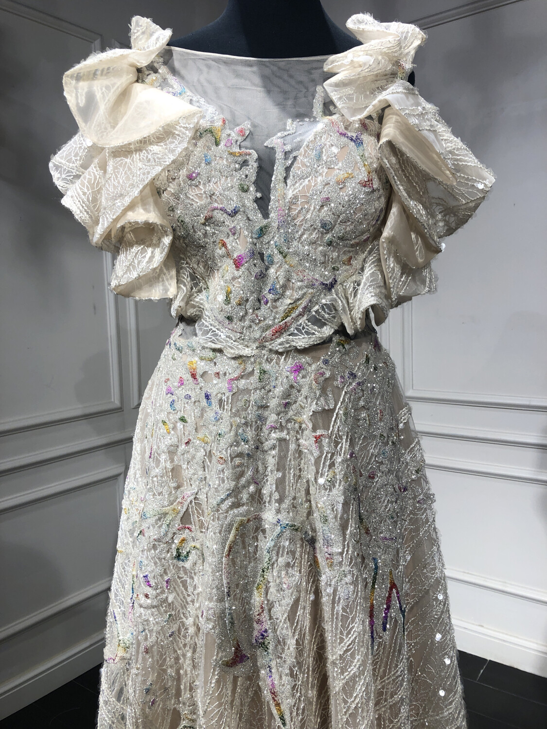 Vestido Largo - Blanco - Talla 42
