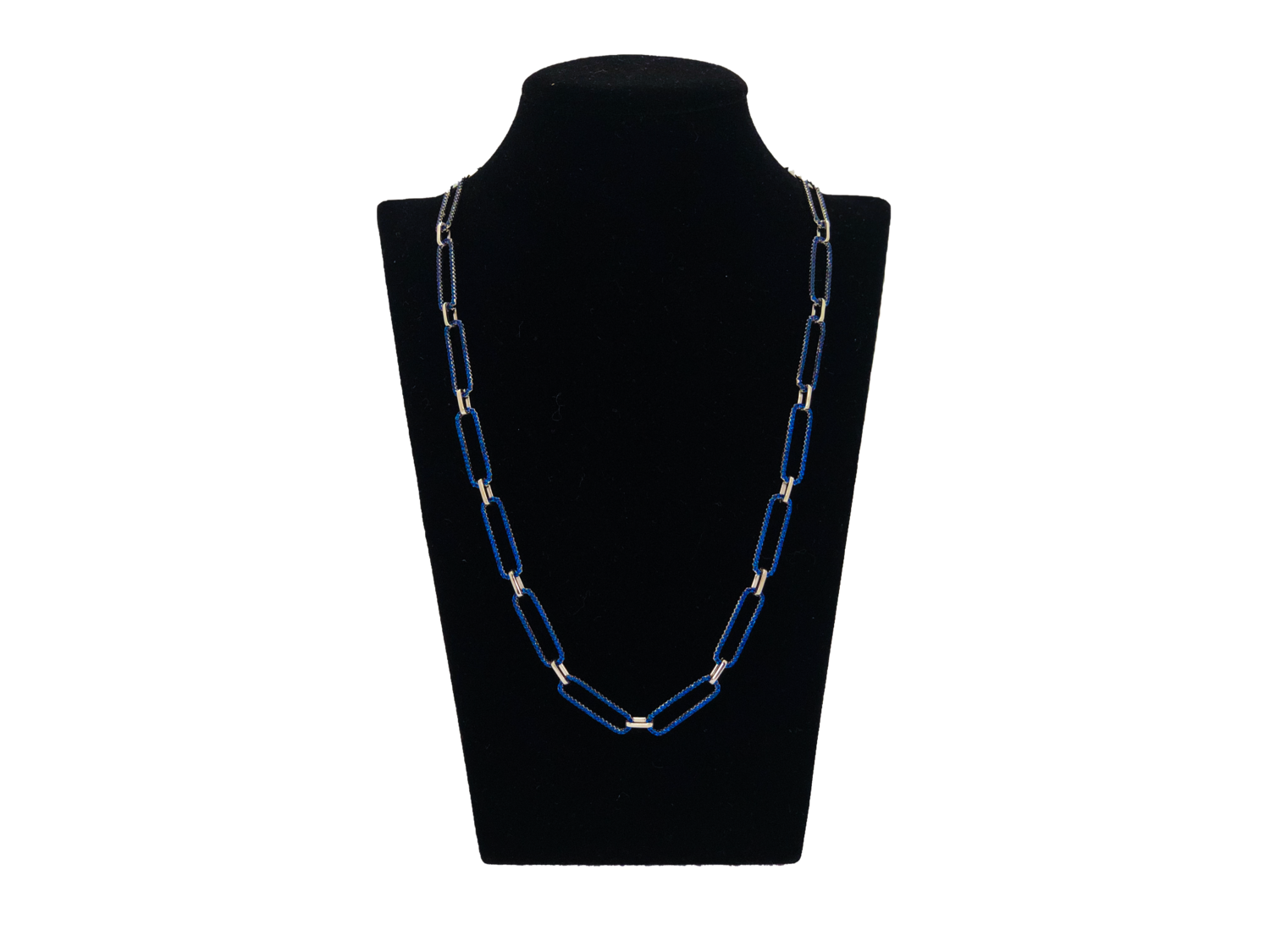 Collar de cadena - Azul 