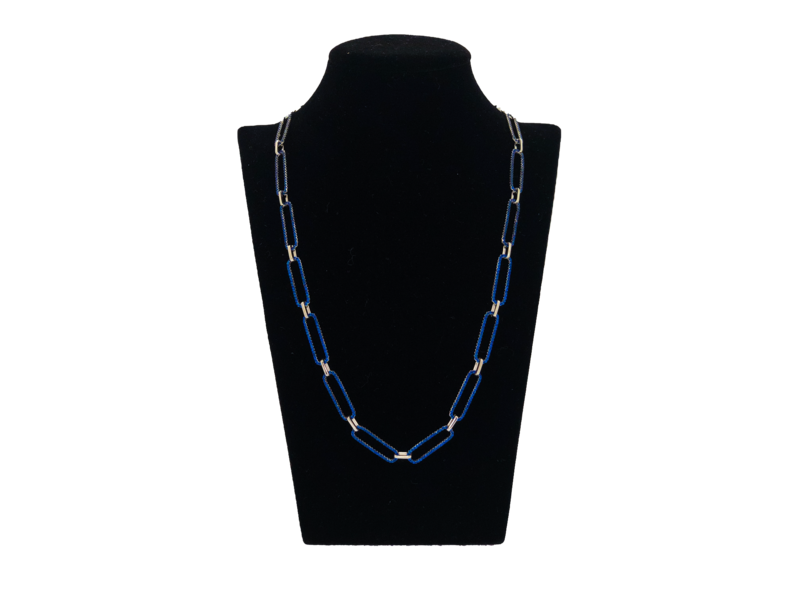 Collar de cadena - Azul 