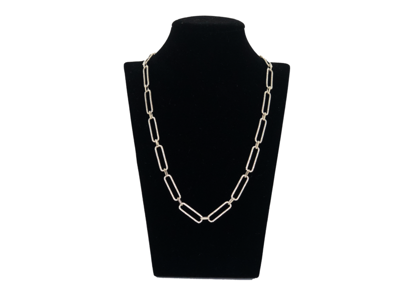 Collar de cadena - Blanco 