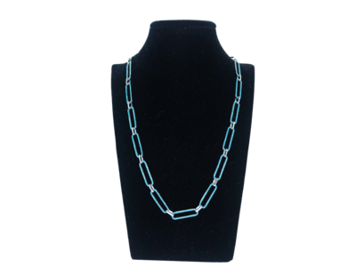 Collar de cadena - Celeste