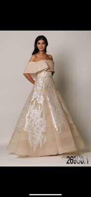VESTIDO LARGO BEIGE
