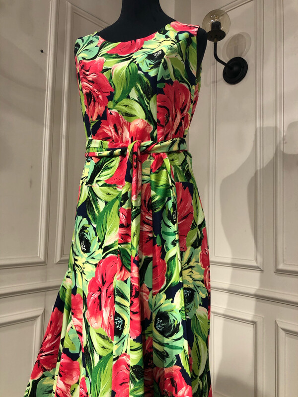 Vestido Largo,	Multicolor	,Talla	42