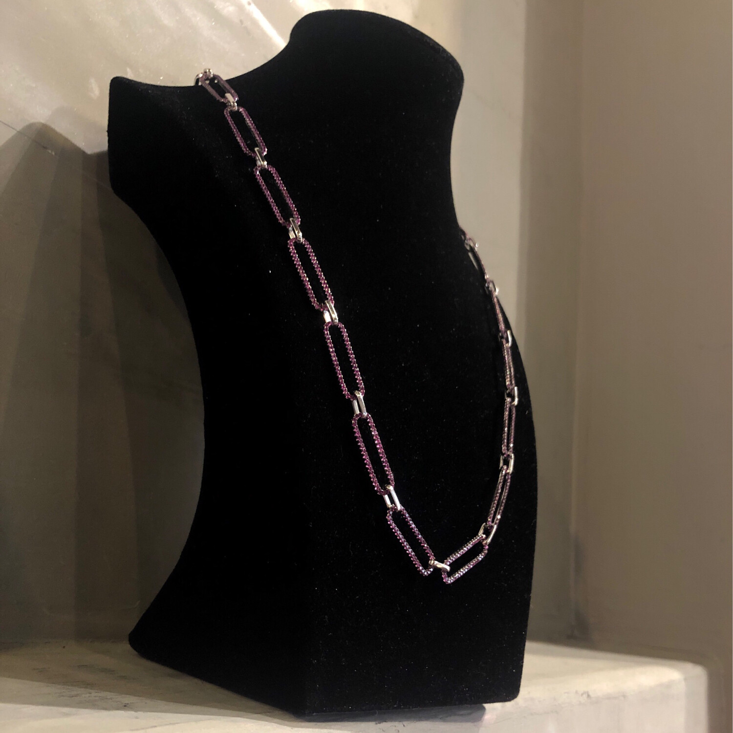 Collar de cadena - Rosada