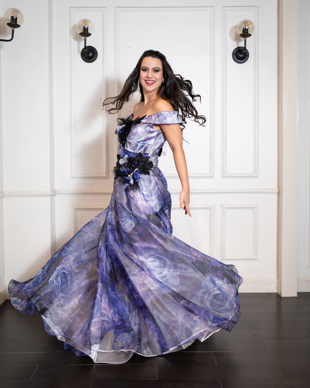 Vestido Largo - Morado - Talla 42