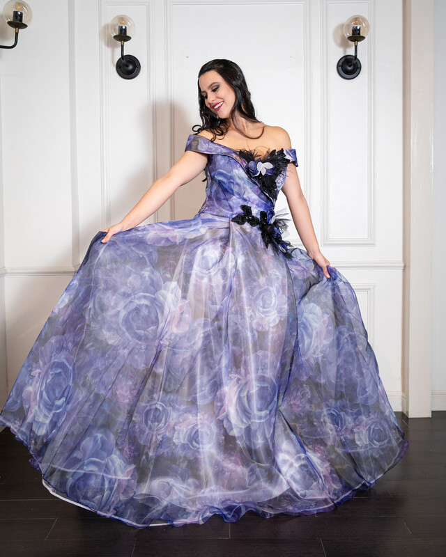 Vestido Largo - Morado - Talla 42