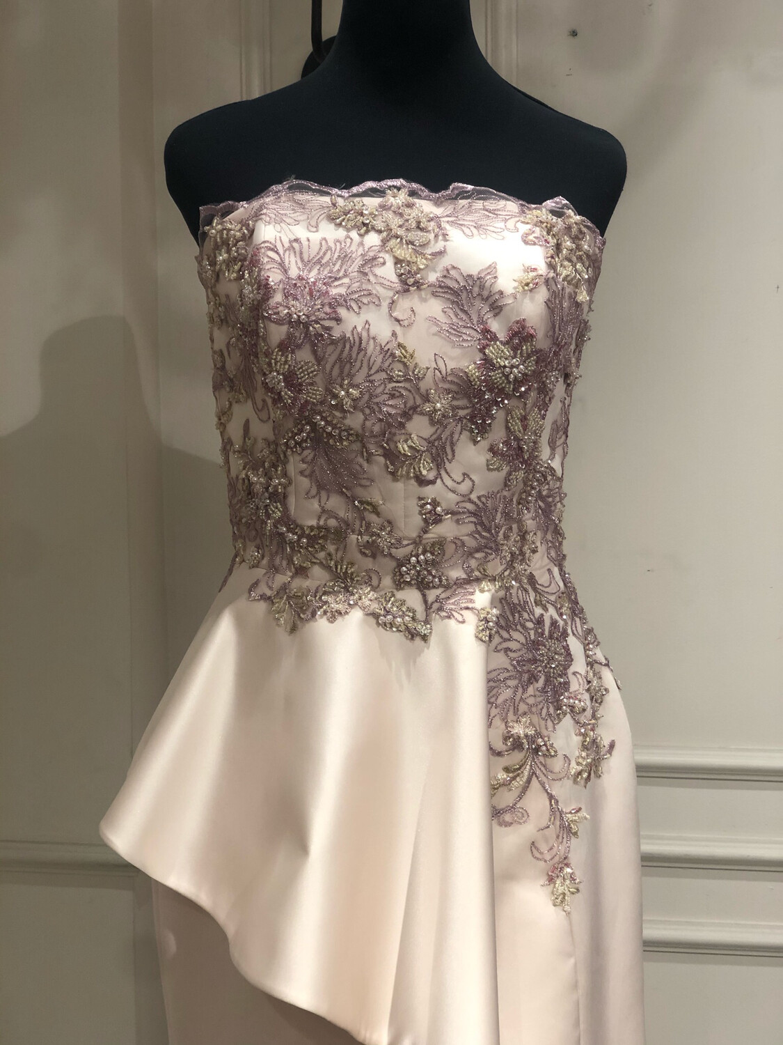 Vestido Largo,	Rosado	,Talla	42