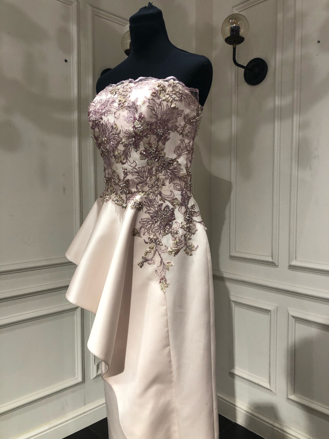 Vestido Largo,	Rosado	,Talla	42