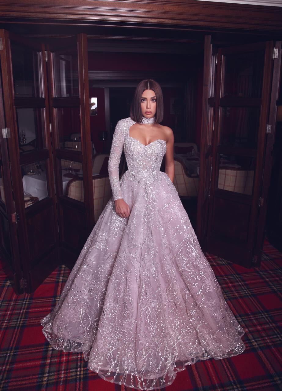vestido largo - rosa - talla 42