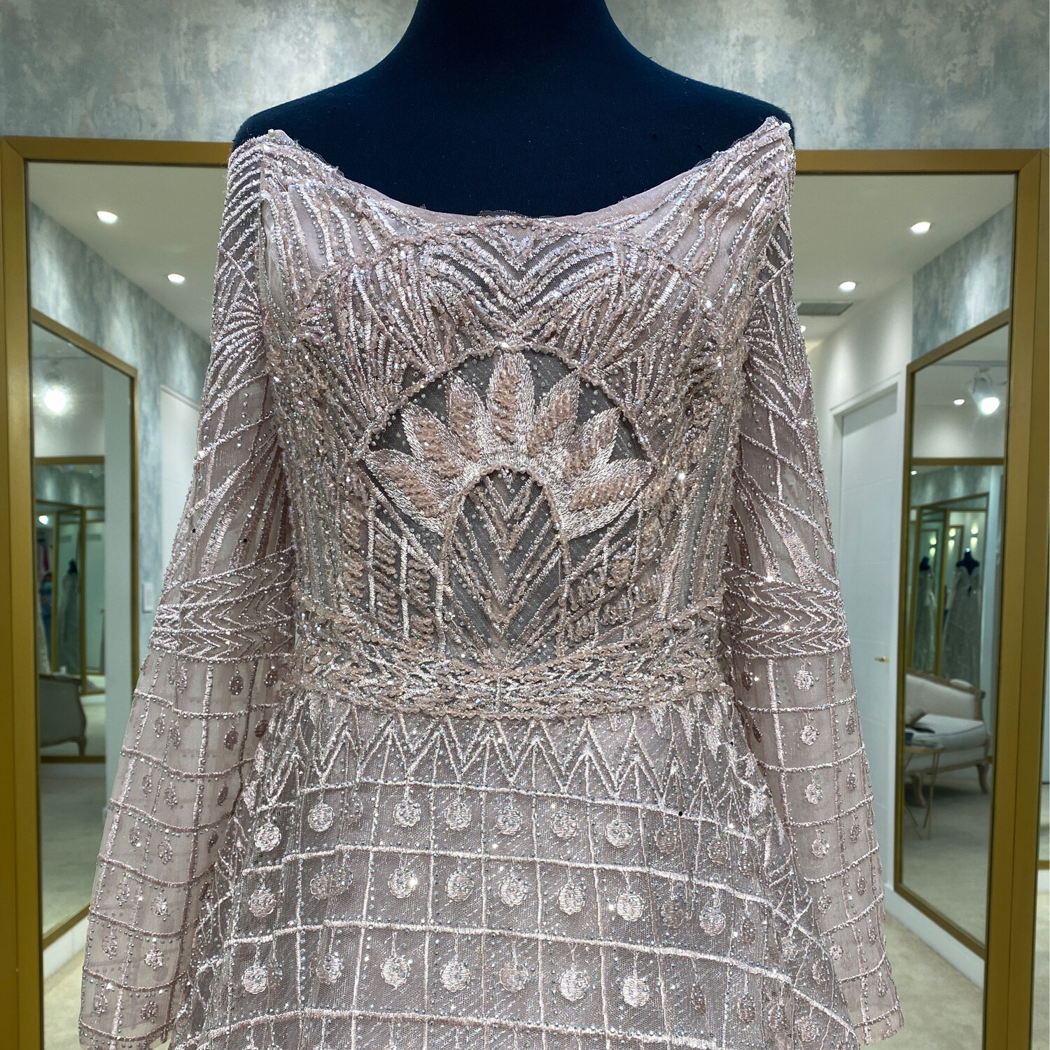 VENDIDO - VESTIDO LARGO ROSADO
