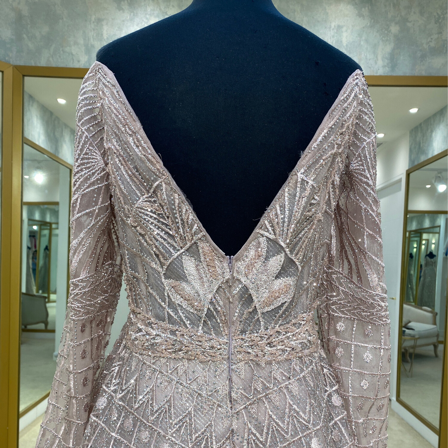VENDIDO - VESTIDO LARGO ROSADO