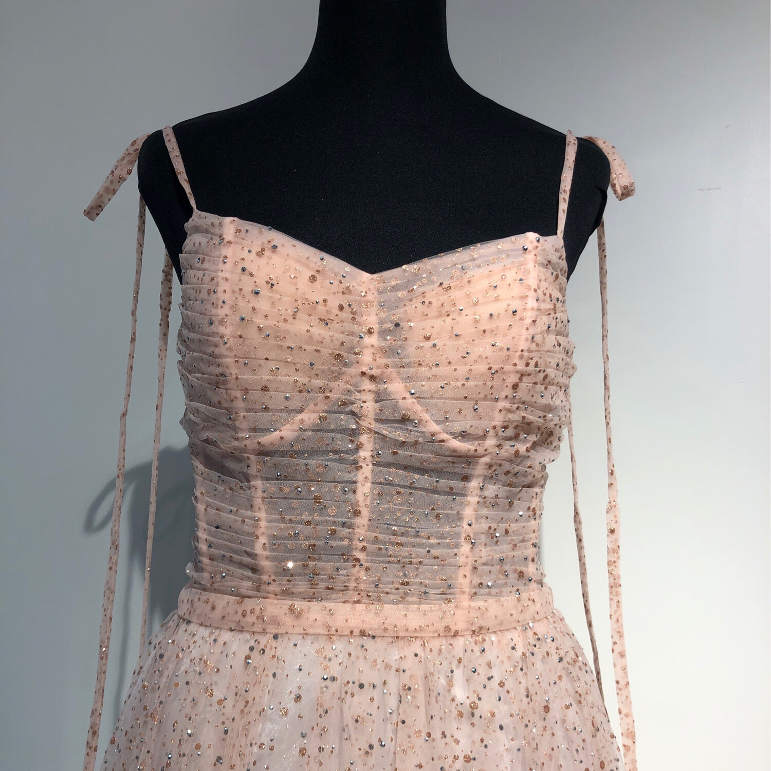 vestido peach - talla 42
