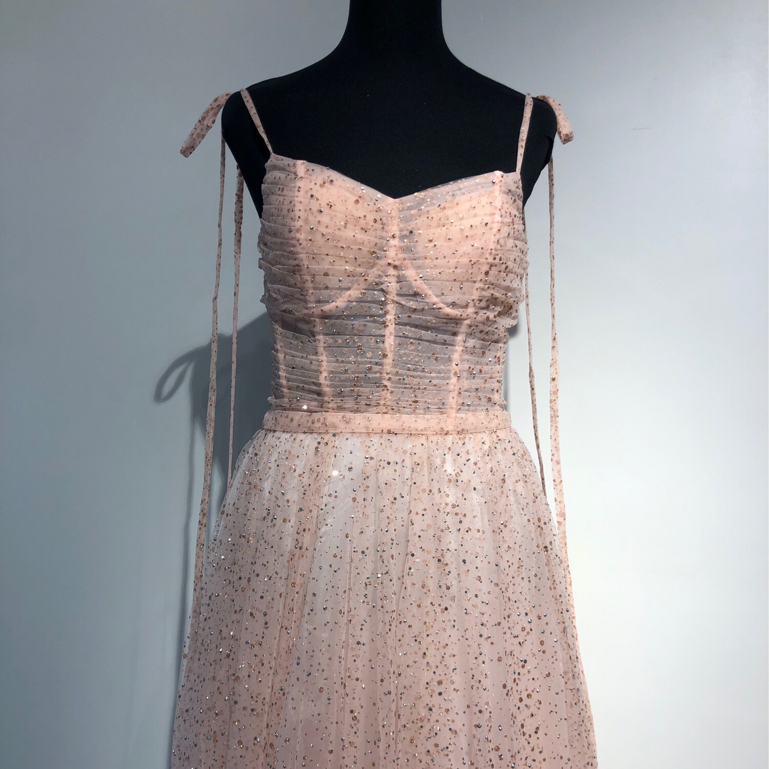 vestido peach - talla 42